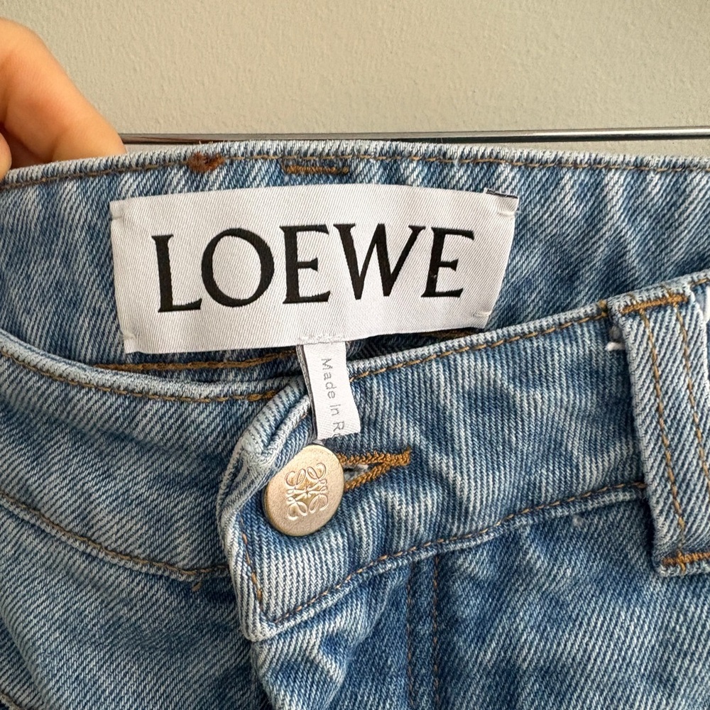 Loewe Light Blue Straight Leg Women's Jeans